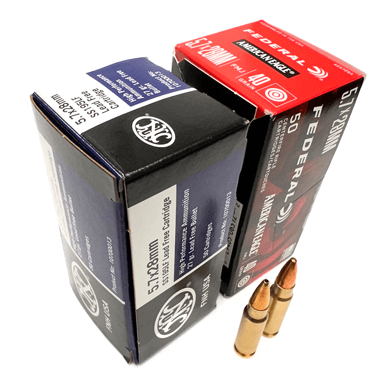 FNH USA 5.7 cartridge vs Federal 5.7 ammo