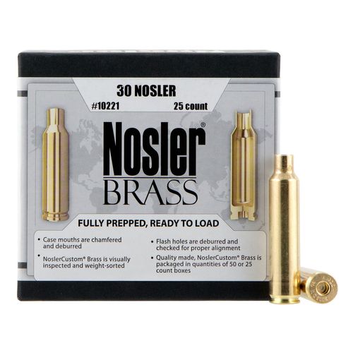 Nosler 30 Nosler Brass Bag of 25