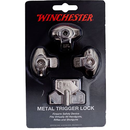 DAC WINMTL Winchester Trigger Lock Silver KeyedAlike 3 Pack DEGuns