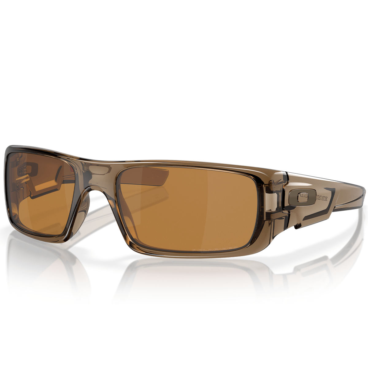 Oakley Crankshaft Brown Smoke Sunglasses with Tungsten Iridium