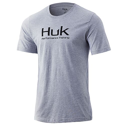 Huk Performance Fishing Tee Sharkskin Heather Grey