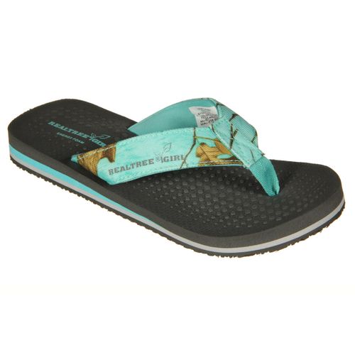 RealTree Girl Ms. Bay Flip Flop Sandals Mint Xtra