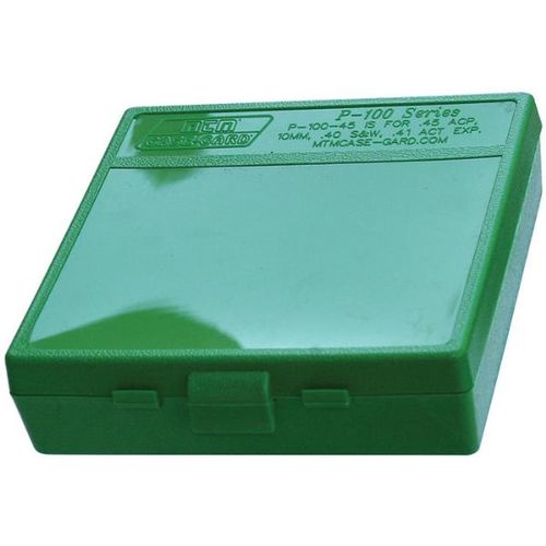 MTM CaseGard P10045 Handgun Ammo Box for 100 Rounds of .40/10mm/.45