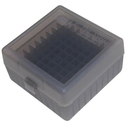 MTM Case-Gard 50 Round Rifle Ammo Box .17-.223 - Smoke | DEGuns