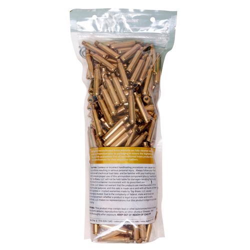 TOP BRASS LLC 3B050BMGMY-50 Premium Reconditioned Unprimed 50 Cal Brass 50