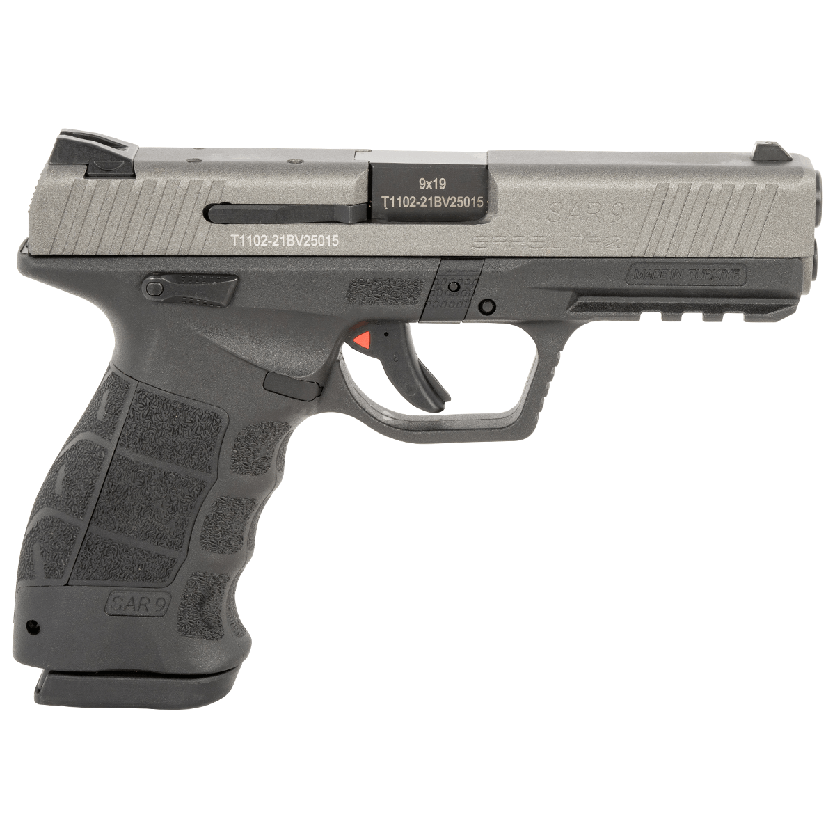 SAR USA SAR9 9mm Platinum Gray Semi Automatic Handgun