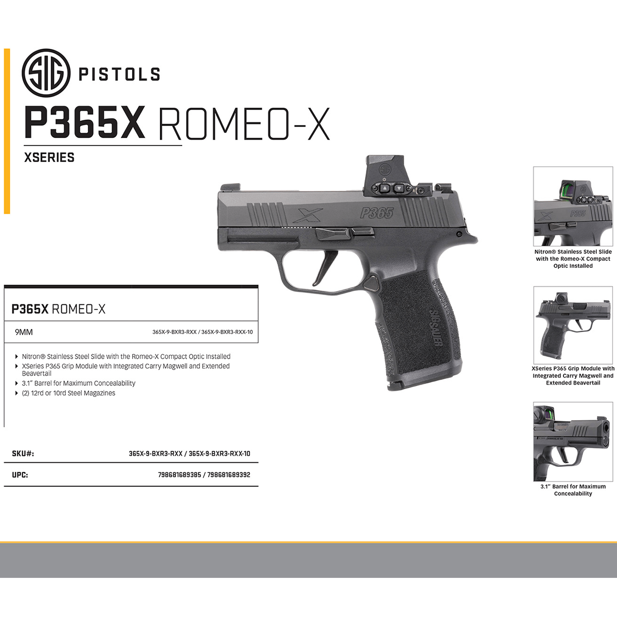 SIG P365 XL 9mm XSeries Pistol