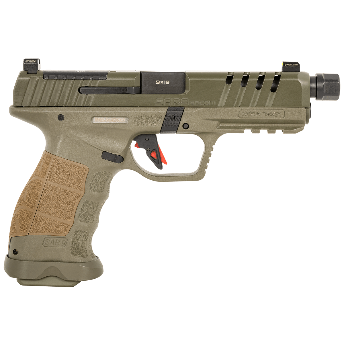 SAR USA SAR9 SOCOM 9mm Semi Automatic Handgun