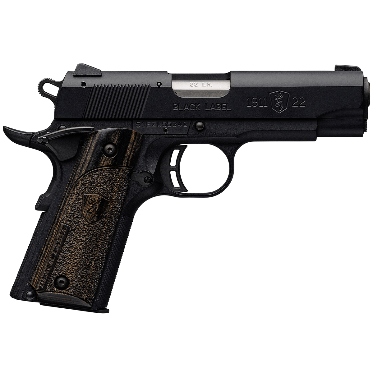 Browning 051816490 1911-22 Black Label Full Size Frame 22 LR 10+1 