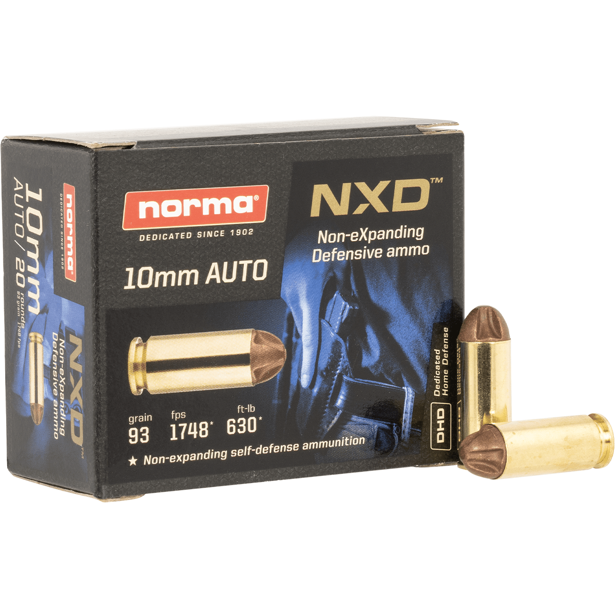 Norma Ammunition Self Defense NXD 10mm Auto NXD 20 Per Box