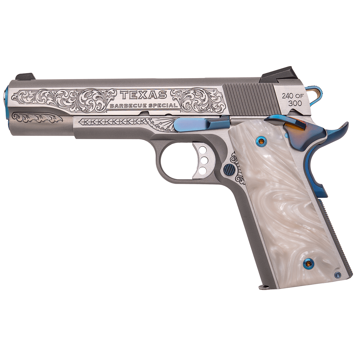 Cnc Firearms CNCTXBBQ 1911 Springfield 45 ACP 7+1 5