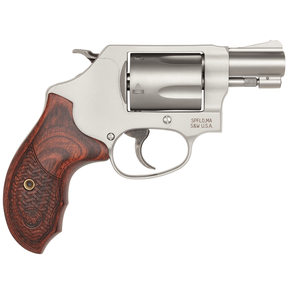 Smith & Wesson Performance Center 637 Silver Revolver 38 Special