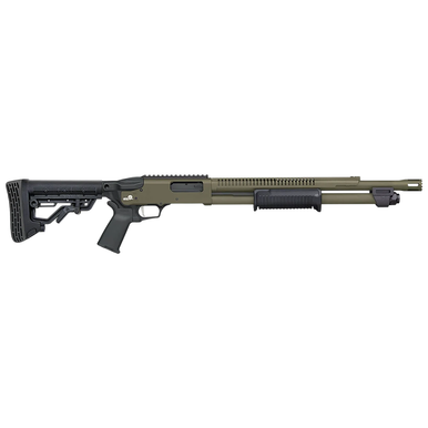 Mossberg 50757 590R 12 Gauge Pump 3" 6+1 18.50" Black/OD Green Cerakote Heat Shield/Barrel
