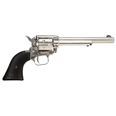 Heritage Mfg RR22NI6 Rough Rider 22 LR 6rd 6.50" Nickel Steel Barrel, Nickel Aluminum Frame