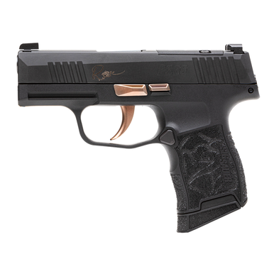 Sig Sauer 365380ROSE P365 Rose Kit Micro-Compact 380 ACP 10+1 3.10" Black Nitron Stainless Steel Optic Ready, Black w/Rose Gold