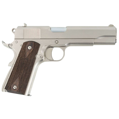Tisas Arms 10100562 1911 A1 Stakeout 9mm Luger 38 Super 5" Stainless Steel Barrel, Nickel Carbon Steel Serrated Slide