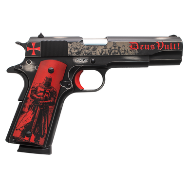 Tisas Arms 10100518AA2 1911 Crusader Full Size Frame 45 ACP 7+1 5" Steel Serrated Slide