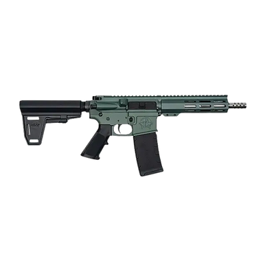 Great Lakes Firearms GL15223SSPBCHG AR-15 223 Wylde 30+1 7.50" Black Nitride Threaded Barrel, Charcoal Green