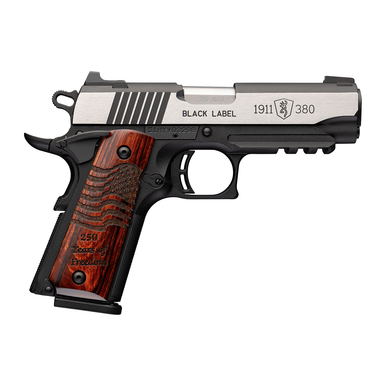 Browning 051125492 1911 Black Label Medallion 250 Compact 380 ACP 8+1 3.63" Matte Stainless Barrel