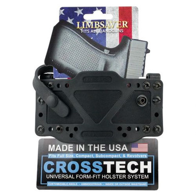 CrossTech LimbSaver Gun Holster Most Handguns IWB/OWB Up to 1.7" Belt Ambidextrous Polymer Black 12504