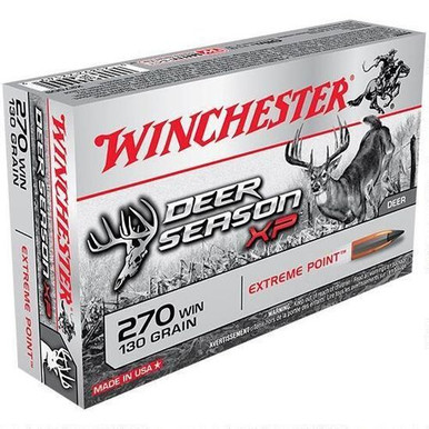 Winchester Ammo X270DS Deer Season XP 270 Win 130 gr Extreme Point Ammo