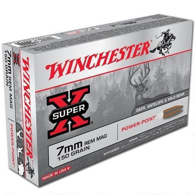 Winchester Ammo Super X 7mm Rem Mag 150 gr Power Point - X7MMR1