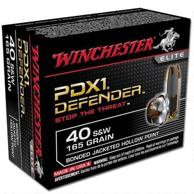 Winchester Defender .40 S&W Ammunition 20