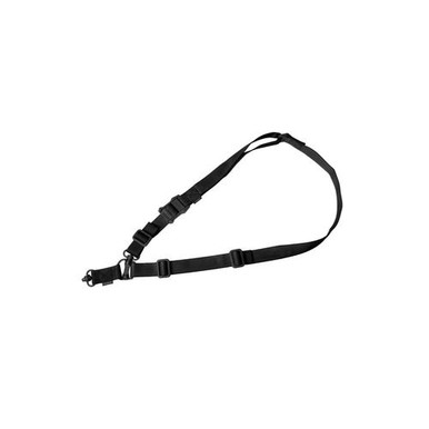 Magpul MS4 Sling GEN2 made of Black Nylon Webbing with 1.25" W, Adjustable One-Two Point Design