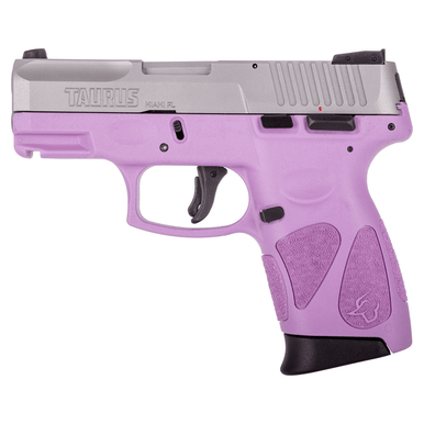 Taurus G2C 9mm Stainless Steel 12rd Light Purple Frame/Grip