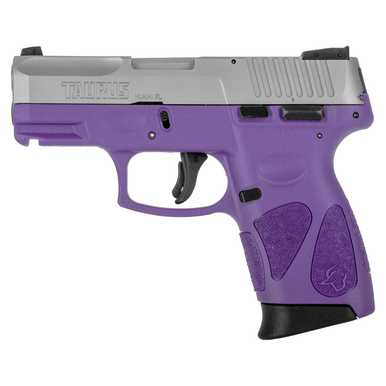 Taurus G2C 9mm Sub-Compact CCW Pistol with Dark Purple Frame and Stainless Slide