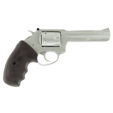 Charter Arms Pathfinder Target Revolver Single 22 Winchester Magnum Rimfire (WMR) 4.2" 6 Rd Black Rubber Grip Stainless