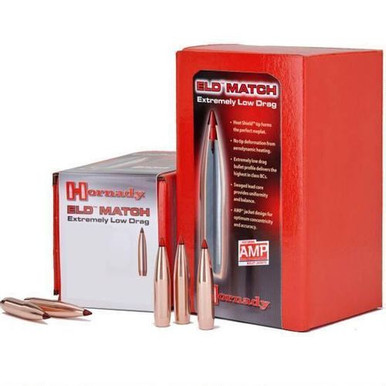 Hornady ELD Match Bullets 6.5mm (264 Diameter) 140 Grain Boat Tail 100 Count Box