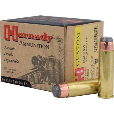 Hornady .500 S&W Ammunition 20 Rounds InterLock XTP FP 500 Grains