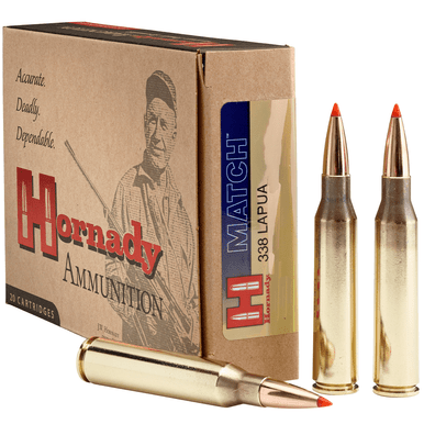 Hornady 8230 Match 338 Lapua Mag 250 gr Boat Tail Hollow Point 20 Per Box