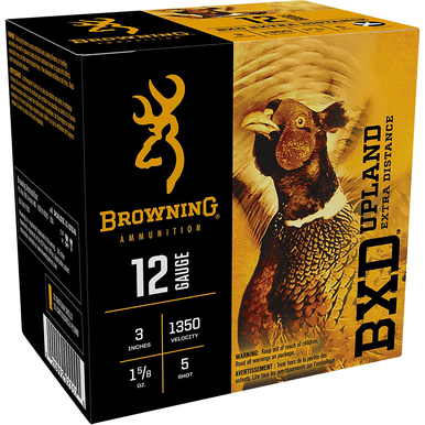Browning Ammo B193511235 BXD Upland 12 Gauge 3" 1 5/8 oz 5 Shot 25 Per Box