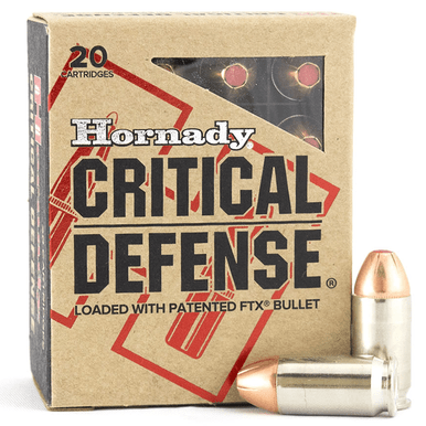 Hornady Critical Defense 45 ACP 185 gr Hornady Flex Tip eXpanding (FTX) Handgun Ammo