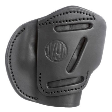 1791 Gunleather 3WH4SBLA 3-Way IWB/OWB Size 04 Stealth Black Leather Belt Loop Fits Walther PPS Fits Taurus G2C Fits Springfield XD/XDS Ambidextrous Hand