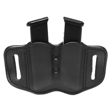 1791 GUNLEATHER MAGF22SBLA MAGF Double Mag for Polymer Single & Double Stack Leather Black