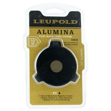 Leupold 59055 Alumina Flip-Back Lens Cover Standard EP Screw On Aluminum Black Matte