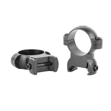 Leupold LRW Cross Slot Rings 30mm Med Steel Matte Black