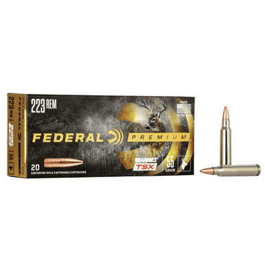 Federal Premium 223 Rem 55 gr Barnes TSX Hunting Ammo