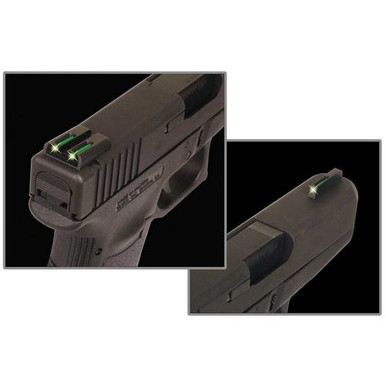 TruGlo Brite-Site Tritium/Fiber Optic Sight for Sig #6 front, Sig #8 Rear