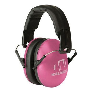 Walkers GWPYWFM2PNK Youth &amp; Women Folding Muff Earmuff 27 dB Pink