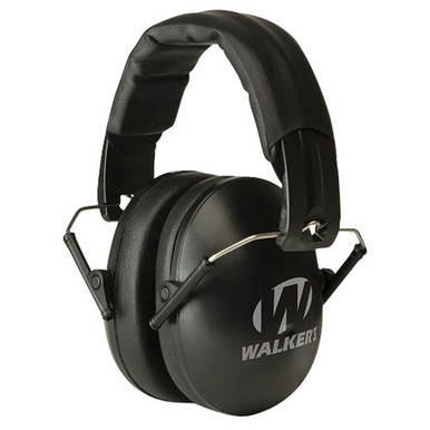 Walkers GWPYWFM2BLK Youth &amp; Women Folding Muff Earmuff 27 dB Black