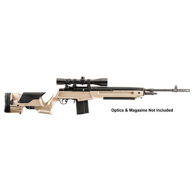 Archangel AAM1ADT Precision Stock Desert Tan Synthetic Fixed with Adjustable Cheek Riser for Springfield M1A, M14