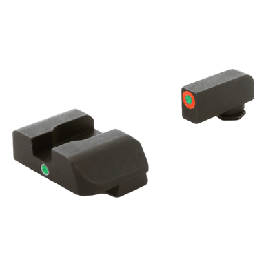 AmeriGlo i-Dot Glock Night Sights with Green Tritium Orange Outline and Green Single Dot