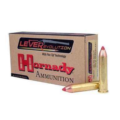 Hornady 82741 LEVERevolution 45-70 Gov 250 gr MonoFlex 20 Per Box