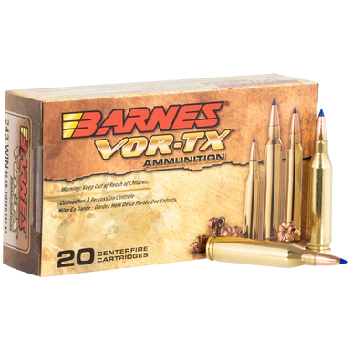 Barnes Bullets 21522 VOR-TX Rifle  243 Win 80 gr Tipped TSX Boat Tail Ammo