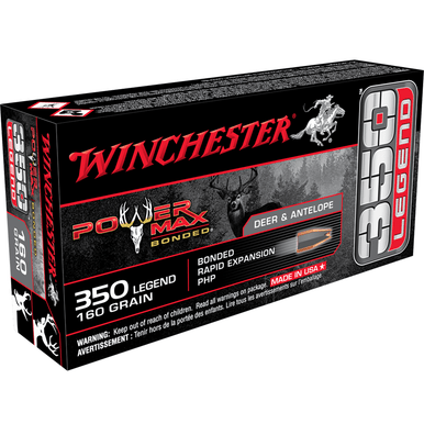 Winchester Power Max Bonded  350 Legend 160 gr Protected Hollow Point Hunting Ammo