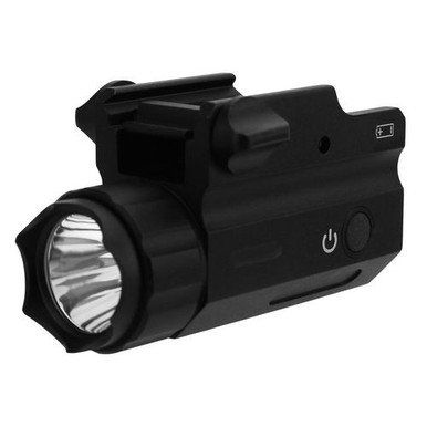 TacFire FLP360C Pistol  Compact Size Clear 360 Lumens Black Aluminum